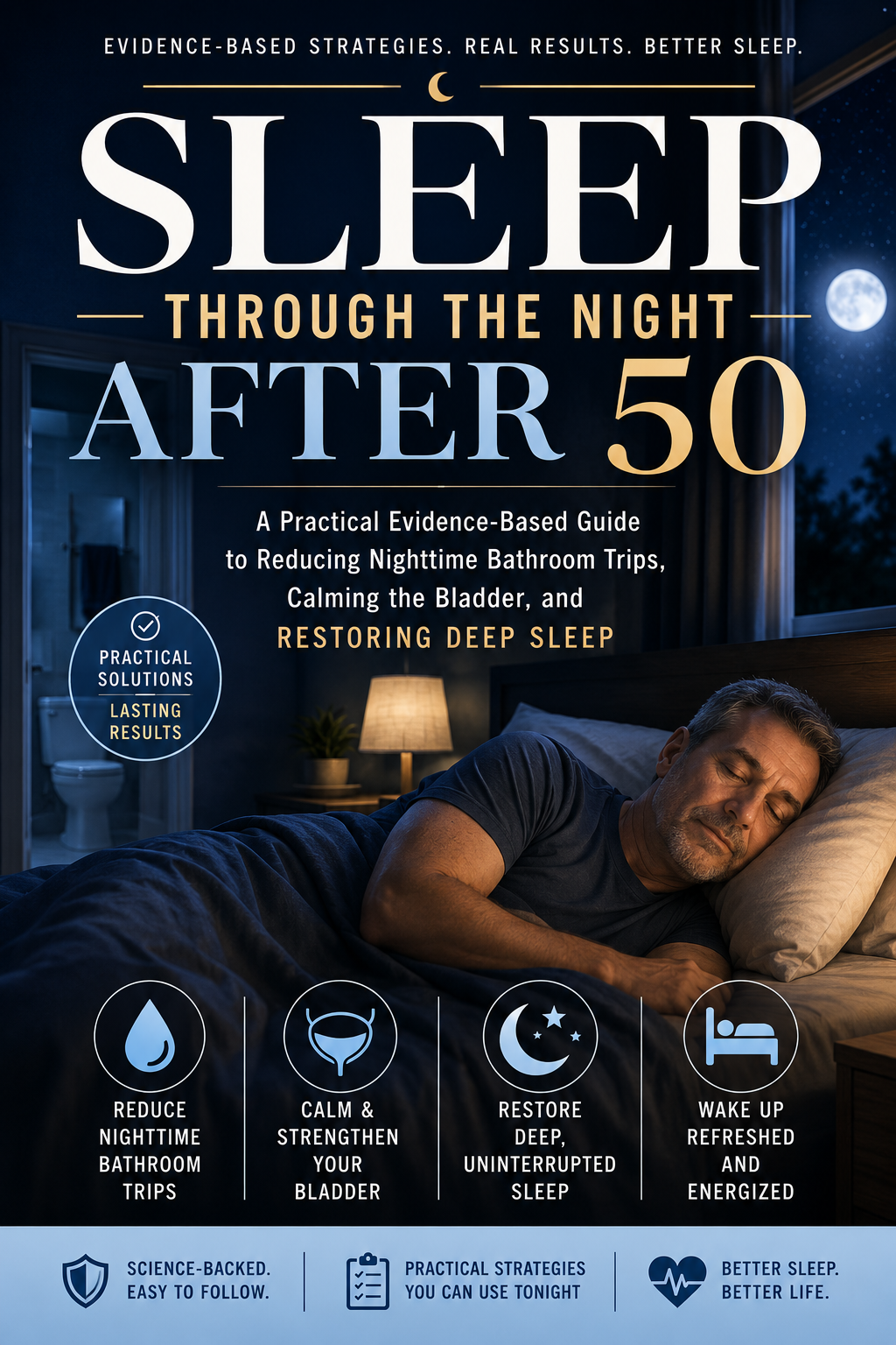 sleep through the night after 50: a practical evidence based guide to reducing nighttime bathroom trips, calming the bladder, and restoring deep sleep