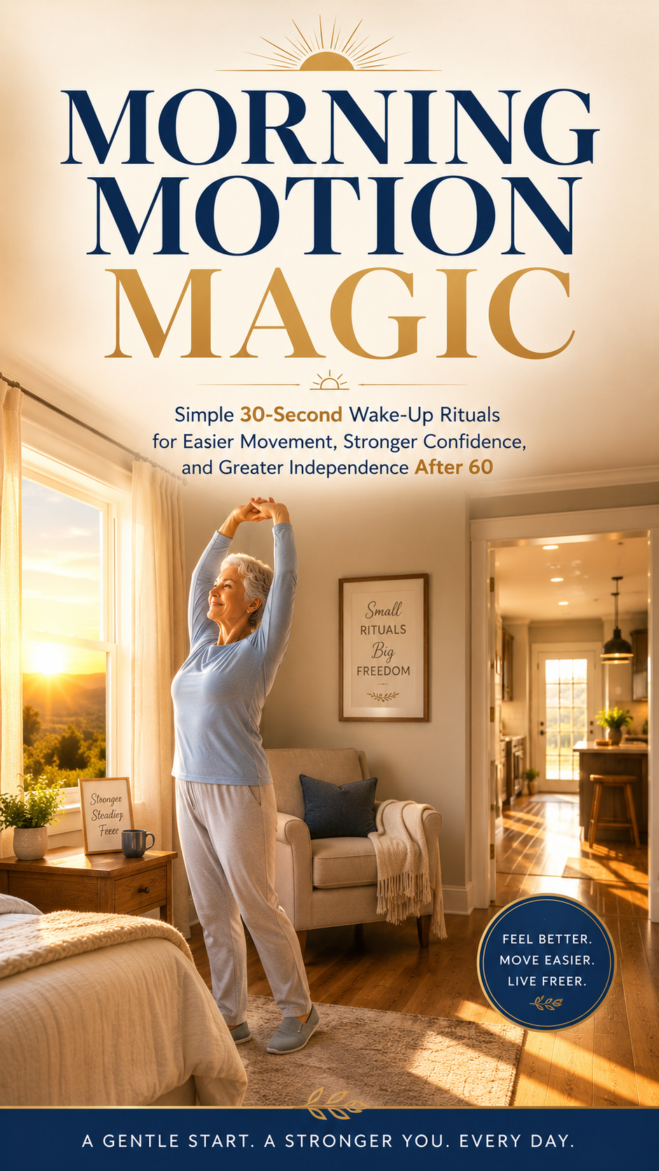 morning motion magic: simple 30 second wake up rituals for easier movement, stronger confidence, and greater independence after 60