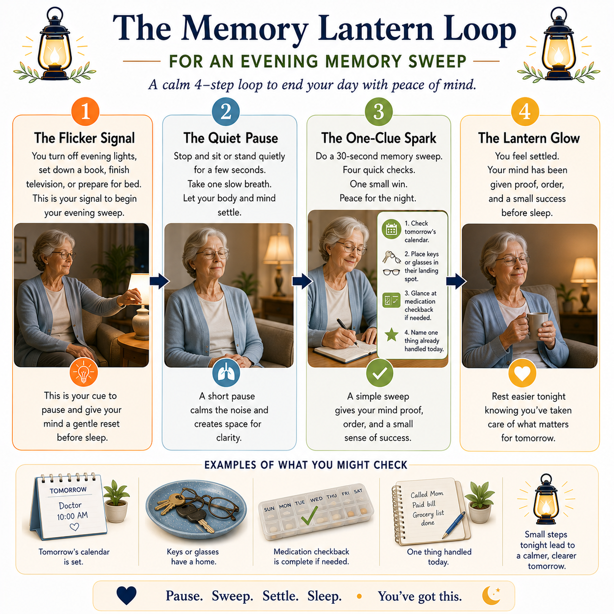 the memory lantern, simple 30 second habits to remember names, find misplaced things, and feel like yourself again