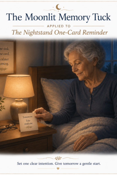 the nightstand memory reset: simple 30 second evening rituals for calmer sleep, clearer mornings, and more confident recall