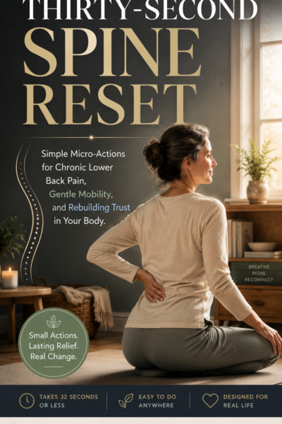the thirty second spine reset: simple micro actions for chronic lower back pain, gentle mobility, and rebuilding trust in your body