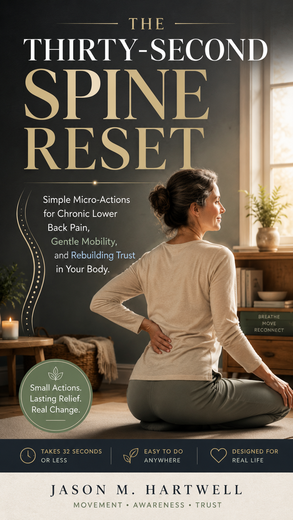 the thirty second spine reset: simple micro actions for chronic lower back pain, gentle mobility, and rebuilding trust in your body