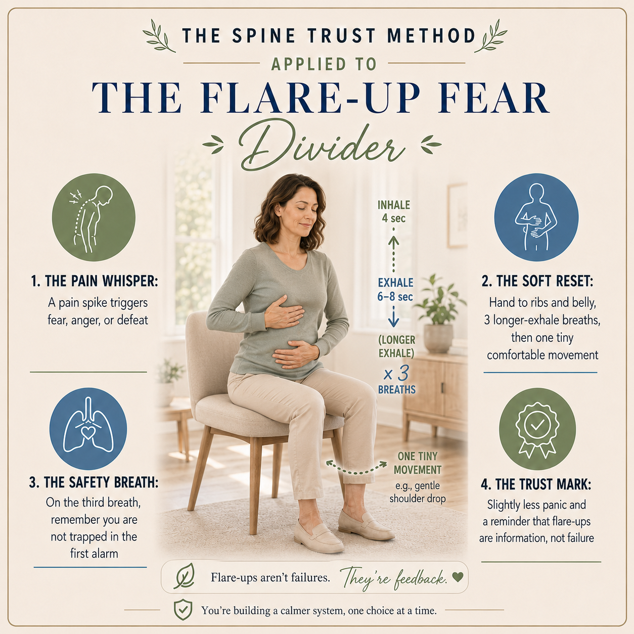 the thirty second spine reset: simple micro actions for chronic lower back pain, gentle mobility, and rebuilding trust in your body
