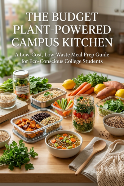The Budget Plant-Powered Campus Kitchen | Low-Cost Plant-Based Meal Prep Guide for College Students
