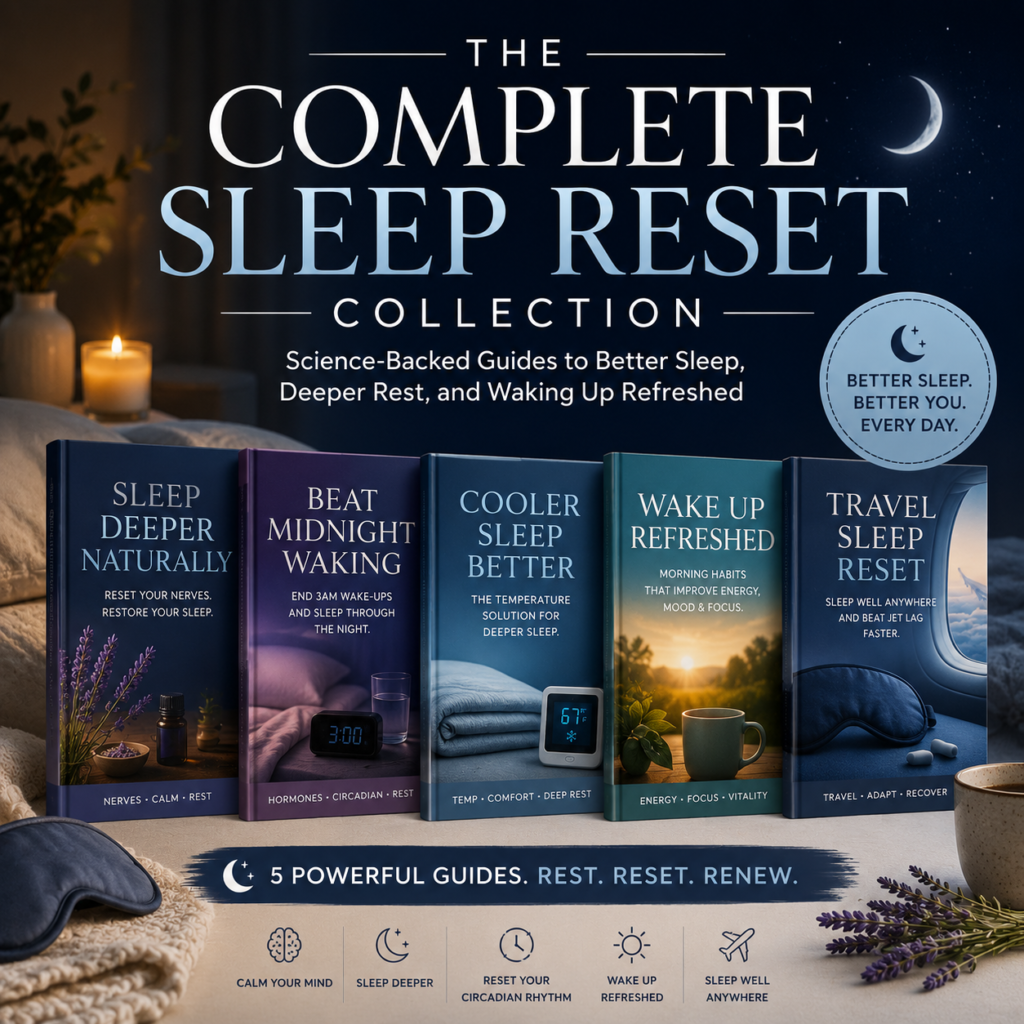 Complete Sleep Reset Collection featuring five sleep wellness guides