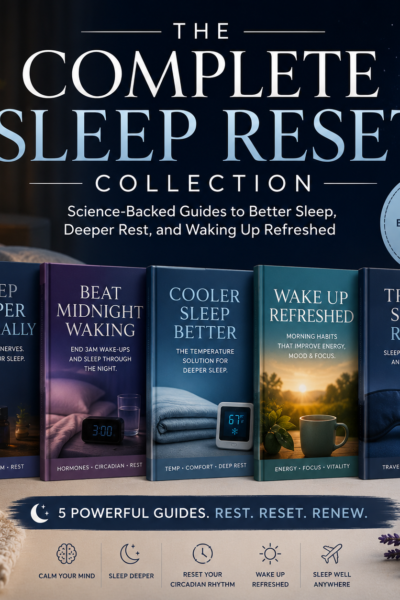 Complete Sleep Reset Collection featuring five sleep wellness guides