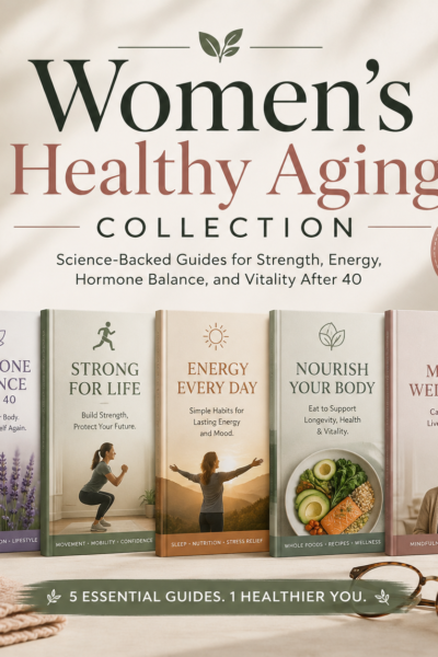 Women’s healthy aging collection featuring five wellness guidebooks