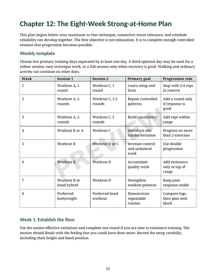8 week plan preview